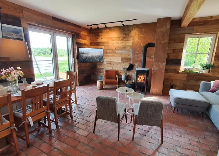 Dom wakacyjny House With Sauna, Beach, Amazing View, Forests And Bikes Podwilczyn